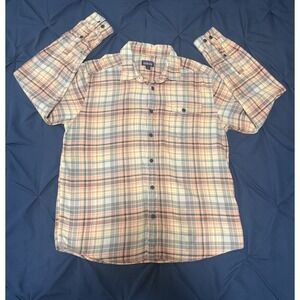 Patagonia Mens Organic Cotton Shirts Plaid long Sleeve Sz Medium